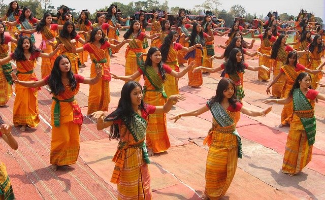 Bodoland India Women Girls Dancing  - 12019 / Pixabay